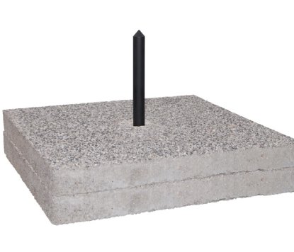 Podstawa stalowa z podwójnym obciążeniem betonowym